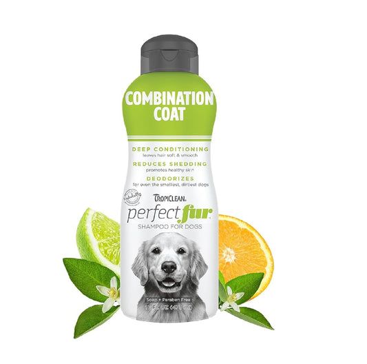 TropiClean PerfectFur Combination Coat Shampoo for Dogs 1ea/16 oz