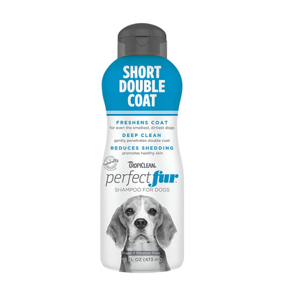 TropiClean PerfectFur Short Double Coat Shampoo for Dogs 1ea/16 oz