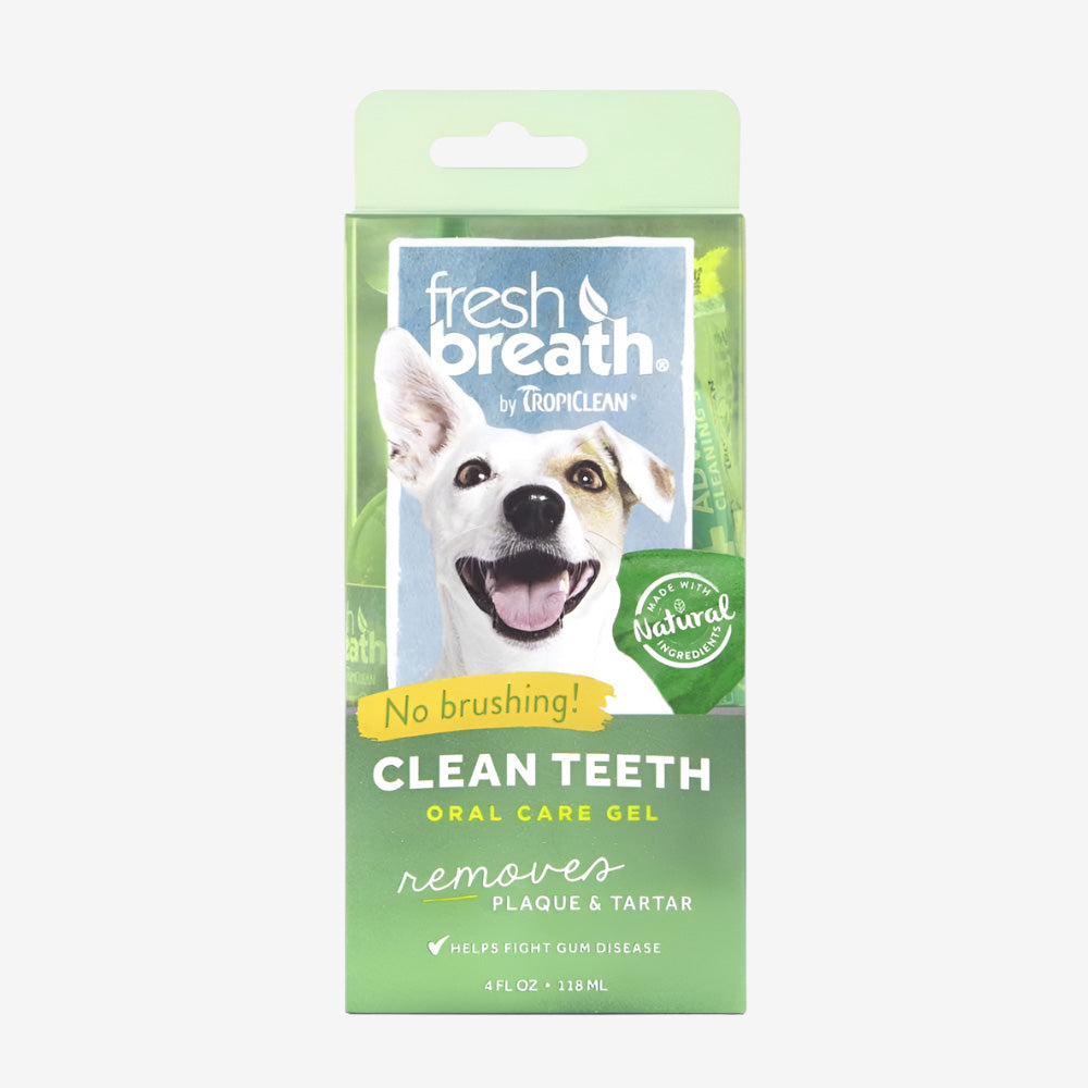 TropiClean Fresh Breath Oral Care Gel for Dogs 1ea/4 oz