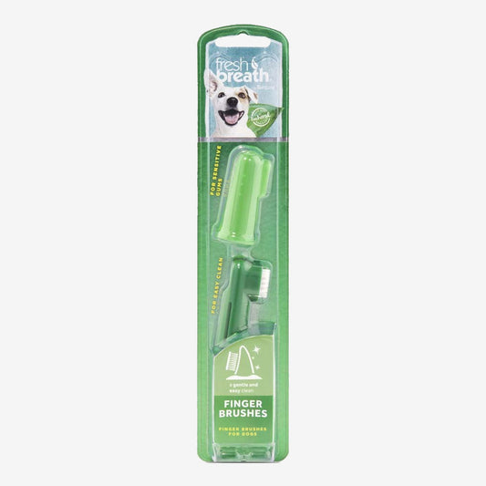 TropiClean Fresh Breath Finger Brushes for Dogs 1ea/2 pk