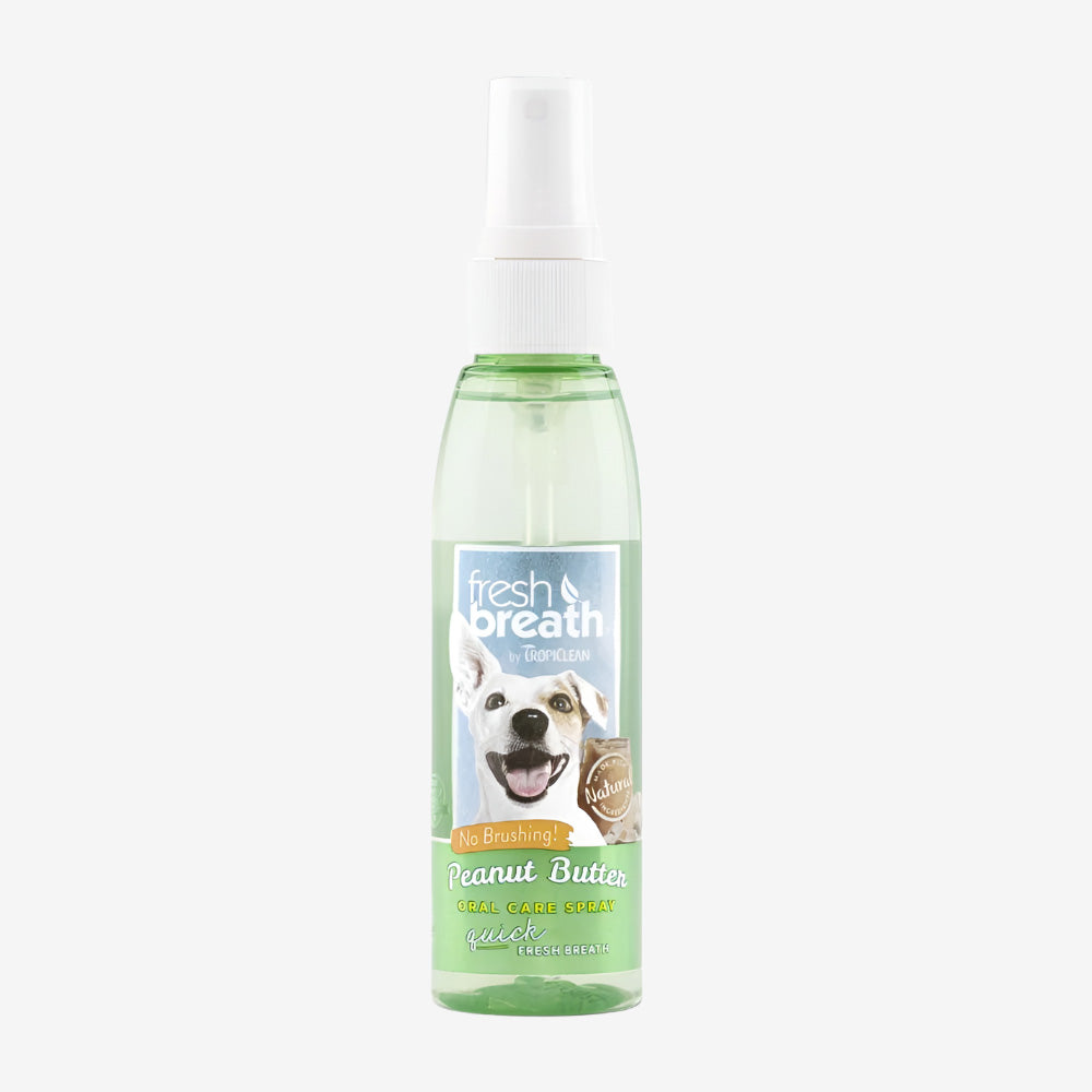 TropiClean Fresh Breath Peanut Butter Oral Care Spray for Dogs 1ea/4 oz
