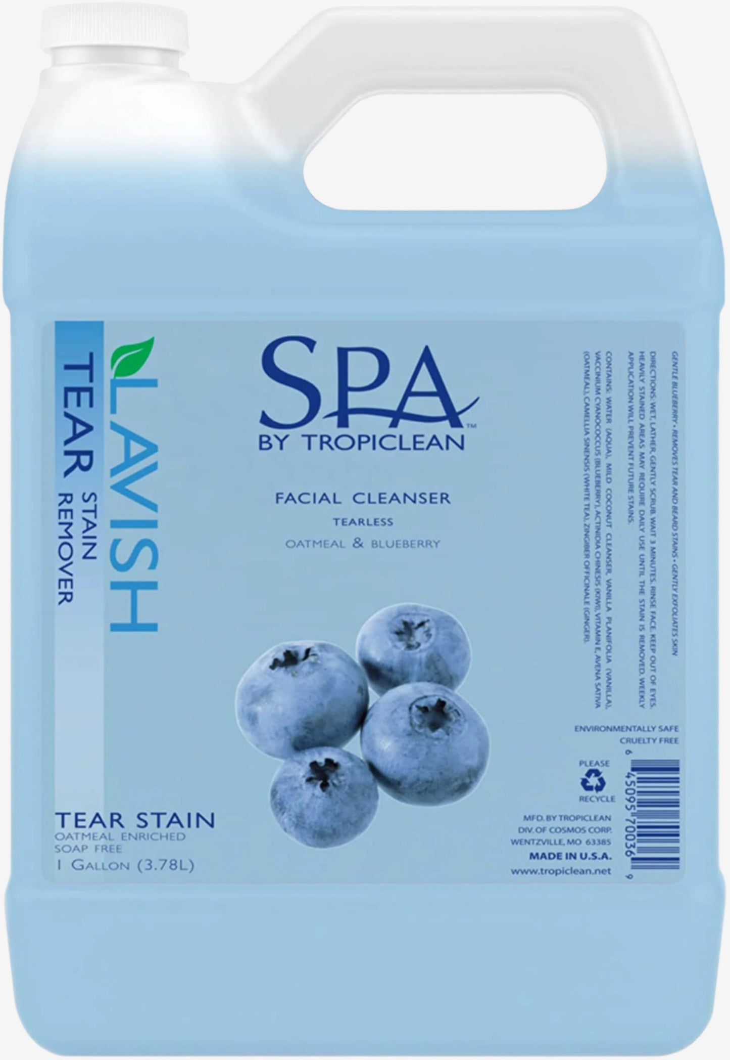 TropiClean Tear Stain Remover for Pets 1ea/1 gal