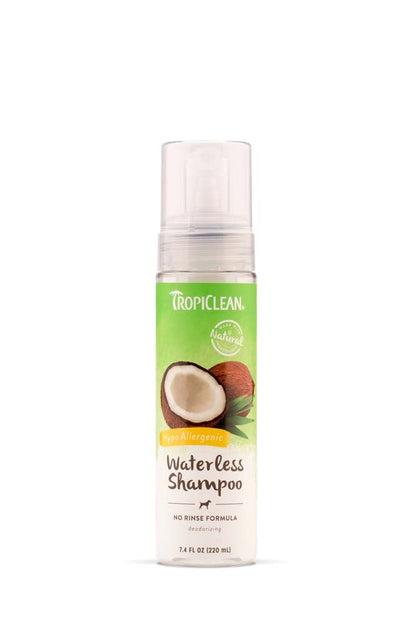 TropiClean Hypoallergenic Waterless Shampoo for Dogs 7.4 oz