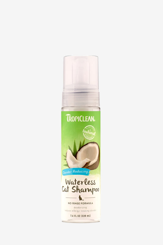 TropiClean Dander Reducing Waterless Shampoo for Cats 1ea/7.4 Fl. oz