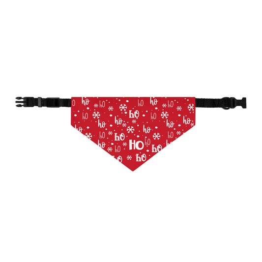 Ho Ho Ho Collar Bandana ~ Red