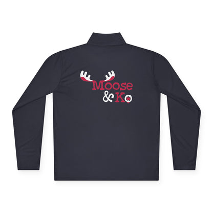 Moose & Ko. Quarter-Zip Unisex Pullover