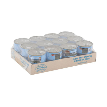 Dave's Naturally Healthy Cat Food  Tuna & Salmon Dinner In Aspic 3 oz (Case of 24)