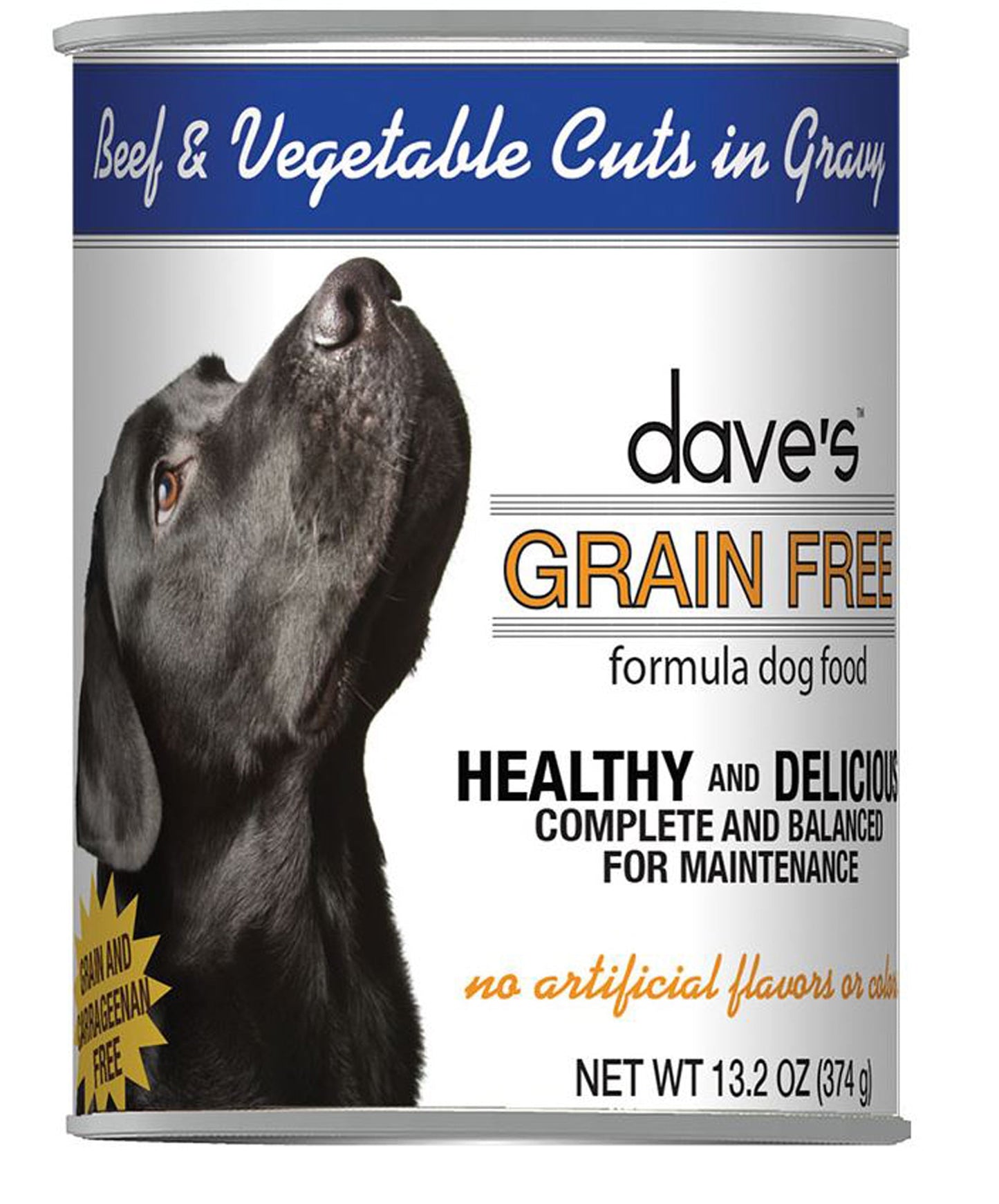 Dave's Dog Grain Free Beef & Vegetable Cuts In Gravy 13.2 oz (Case of 12)