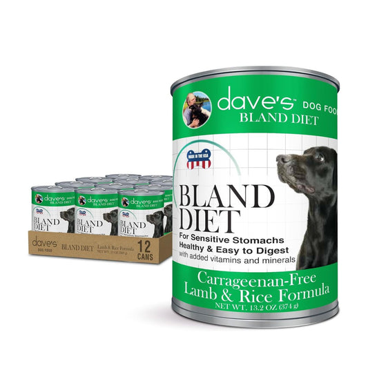 Dave's Dog Restricted Diet Bland  Lamb & Rice Formula 13 oz (Case of 12)