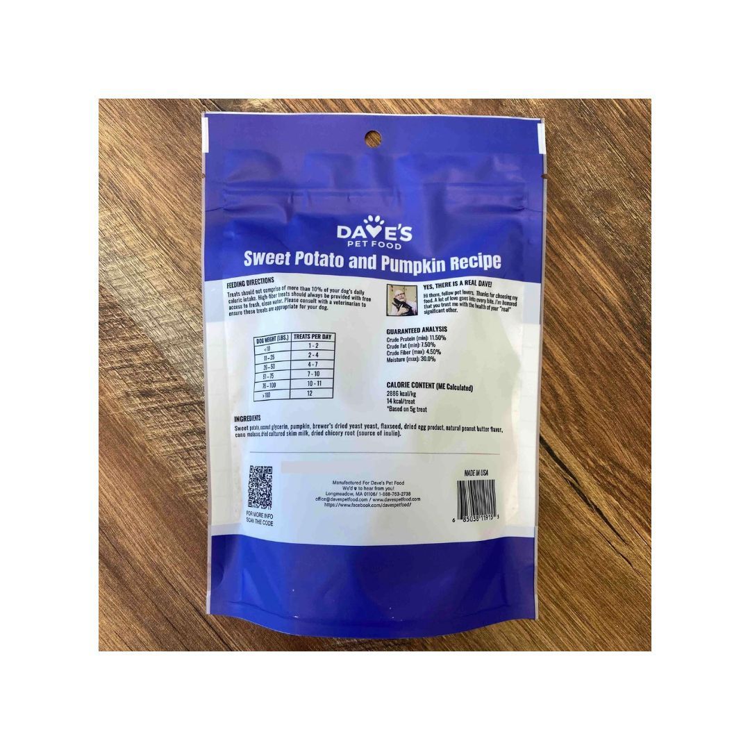 Dave's Pet Food Dog Digestive Treat Sweet Potato5Oz