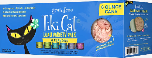 Tiki Pets Cat Luau 6oz. Variety Pack (Case of 8)