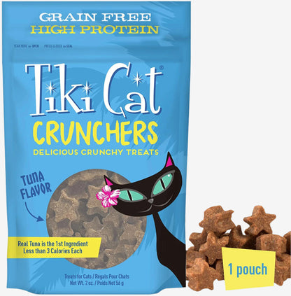 Tiki Pets Cat Crunchers Tuna Pumpkin 2oz. (Case of 6)