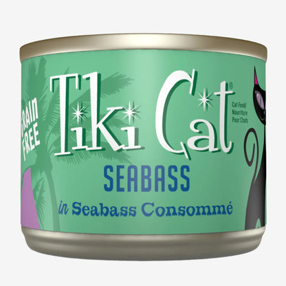 Tiki Pets Cat Luau Oahu Seabass 6oz. (Case of 8)