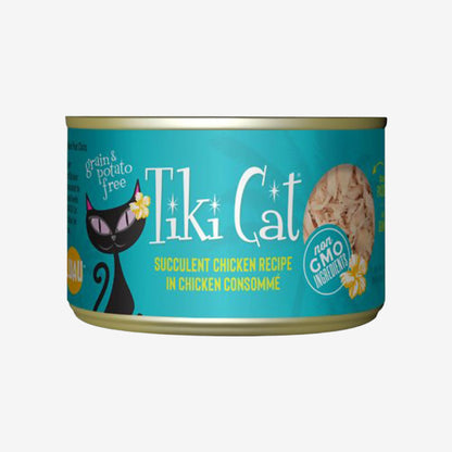 Tiki Pets Cat Puka Luau Succulent Chicken 6oz. (Case of 8)