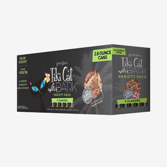 Tiki Pet Cat After Dark Pate 2.8Oz Variety Pack