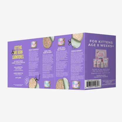 Tiki Pet Cat Shredded Kitten 2.4Oz Variety Pack