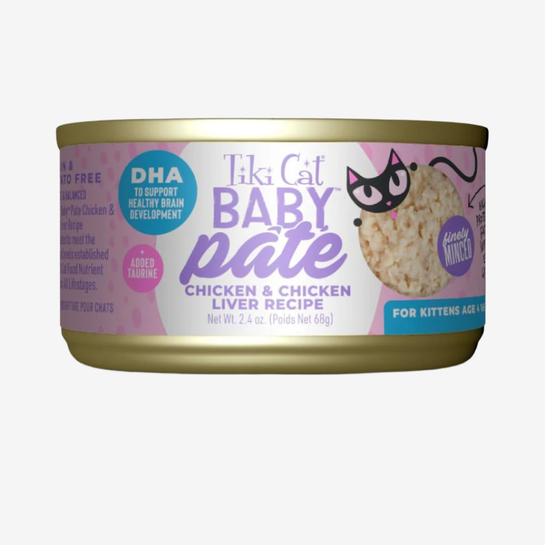 Tiki Pet Cat Pate Kitten Chicken Liver 2.4Oz (12 per unit)