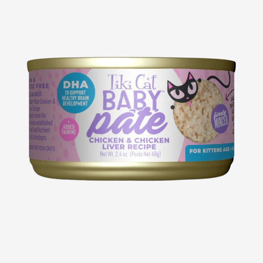 Tiki Pet Cat Pate Kitten Chicken Liver 2.4Oz (12 per unit)