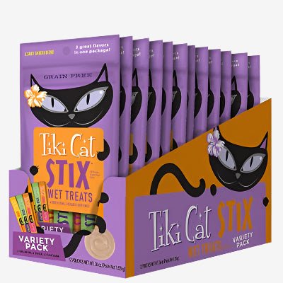 Tiki Pet Cat Stix Variety Pack 3oz. (Case of 12)