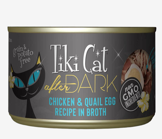 Tiki Pets Cat After Dark Chicken and Quail 5.5oz. (Case of 8)