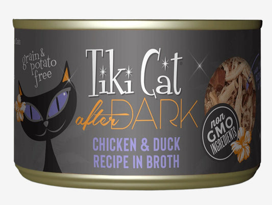 Tiki Pets Cat After Dark Chicken and Duck 5.5oz. (Case of 8)