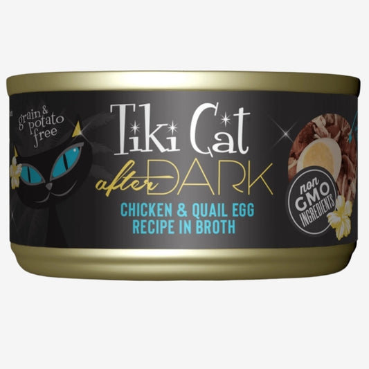 Tiki Pets Cat After Dark Chicken and Quail 2.8oz. (Case of 12)