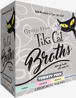 Tiki Pets Cat Broth Variety Pack 1.3oz. Pouch (Case of 12)