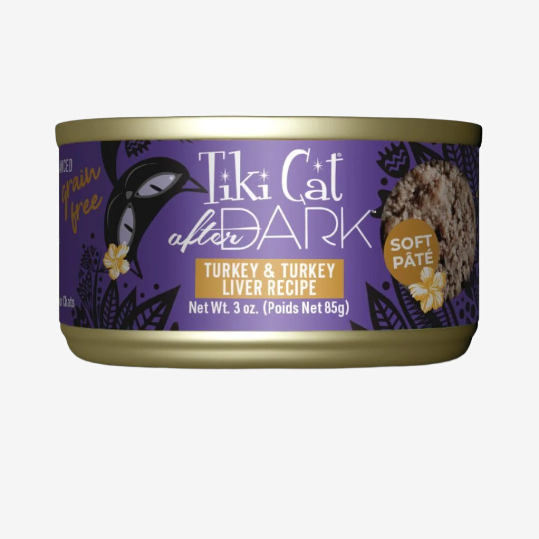 Tiki Pet Cat After Dark Pate Turkey 3Oz (12 per unit)