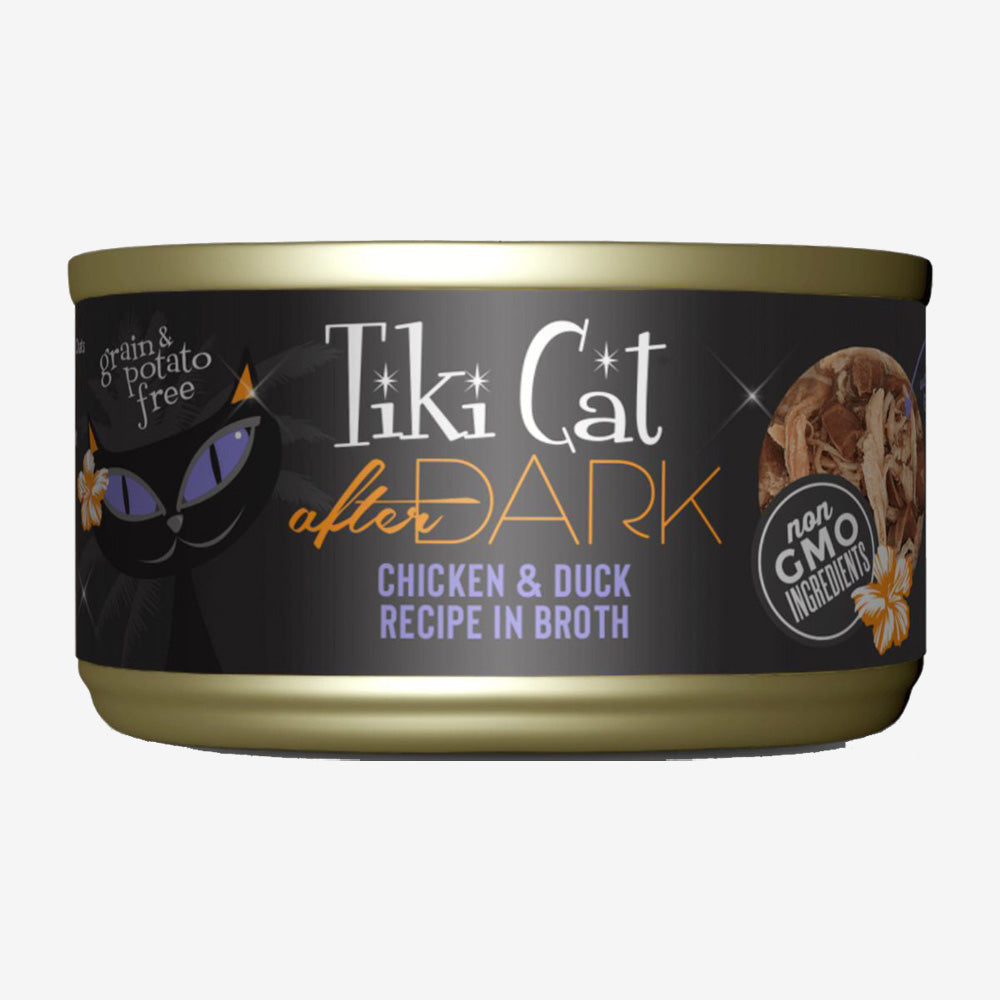 Tiki Pet Cat After Dark Pate Chicken & Duck 2.8oz. (Case of 12)