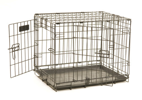Precision Pet Products ProValu 2 Door Wire Dog Crate Black 48 in