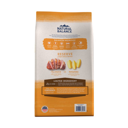Natural Balance Pet Foods Limited Ingredient Reserve Grain Free Duck & Potato 22lb