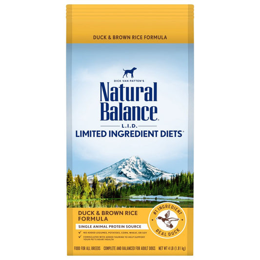Natural Balance Pet Foods Limited Ingredient Reserve Dry Dog Food Duck & Brown Rice 4lb