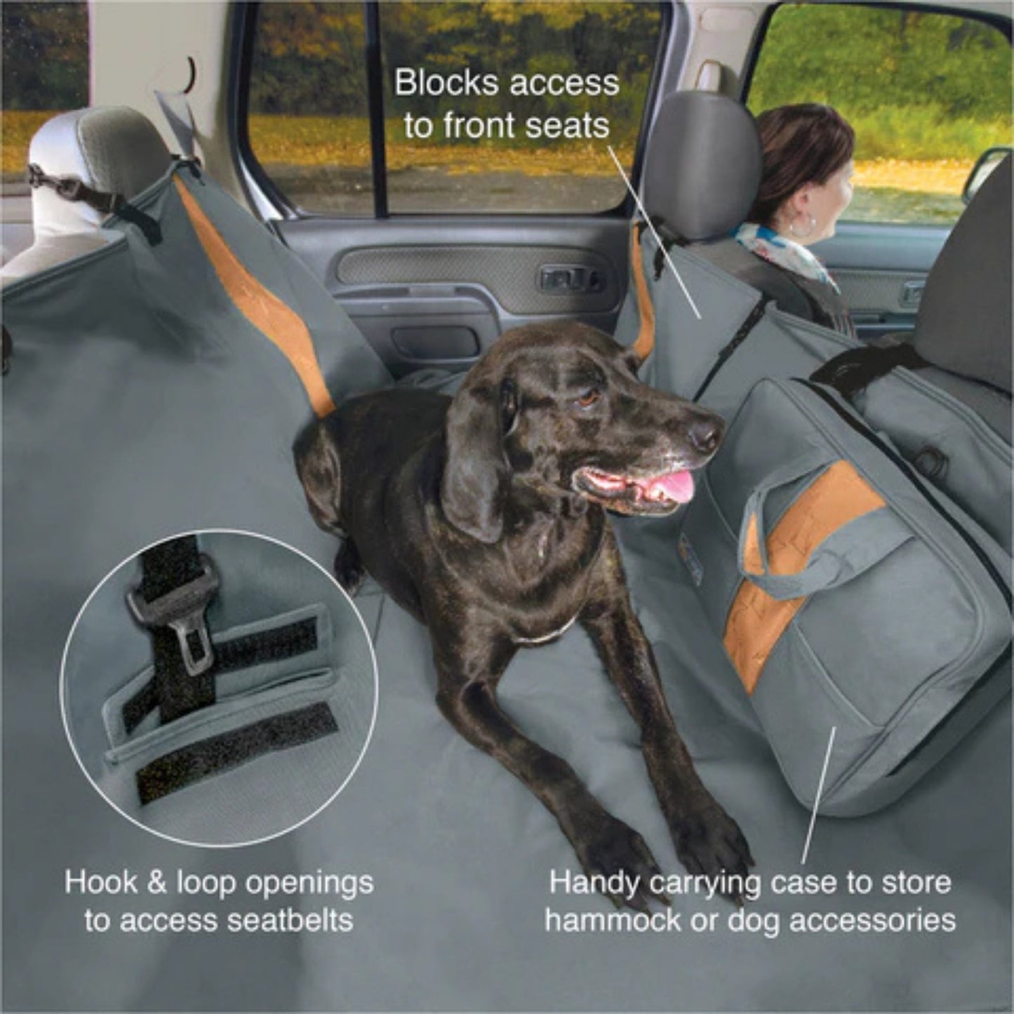 Kurgo Dog Rover Hammock Black