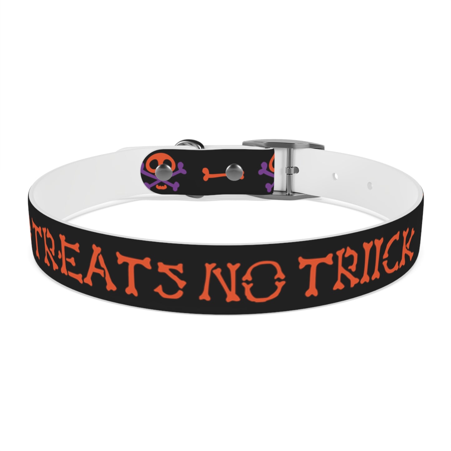 No Treats No Trick Halloween Dog Collar