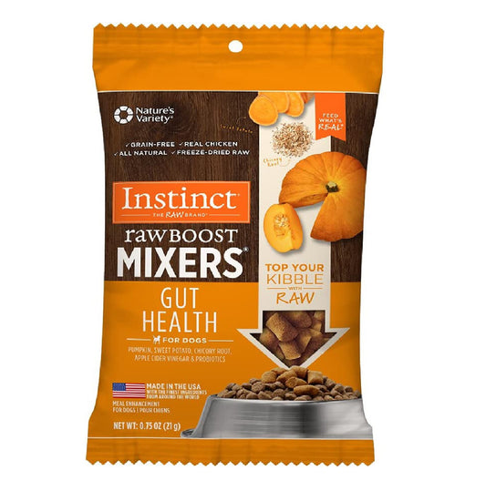 Natures Variety Raw Boost Mix Dog Gut Health Trial 0.75oz./4Bx Instinct Freeze Dried (Case Of 8)