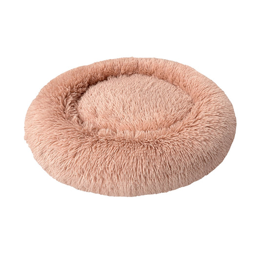Ethical Pet Sleep Zone Luxe Round Faux Fur 39" Dusty Rose