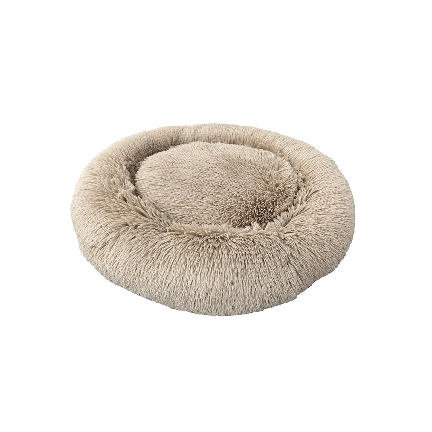 Ethical Pet Sleep Zone Luxe Round Faux Fur 22" Taupe