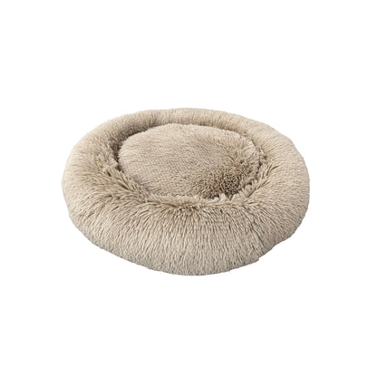 Ethical Pet Sleep Zone Luxe Round Faux Fur 22" Taupe