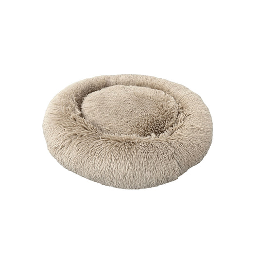 Ethical Pet Sleep Zone Luxe Round Faux Fur 22" Taupe