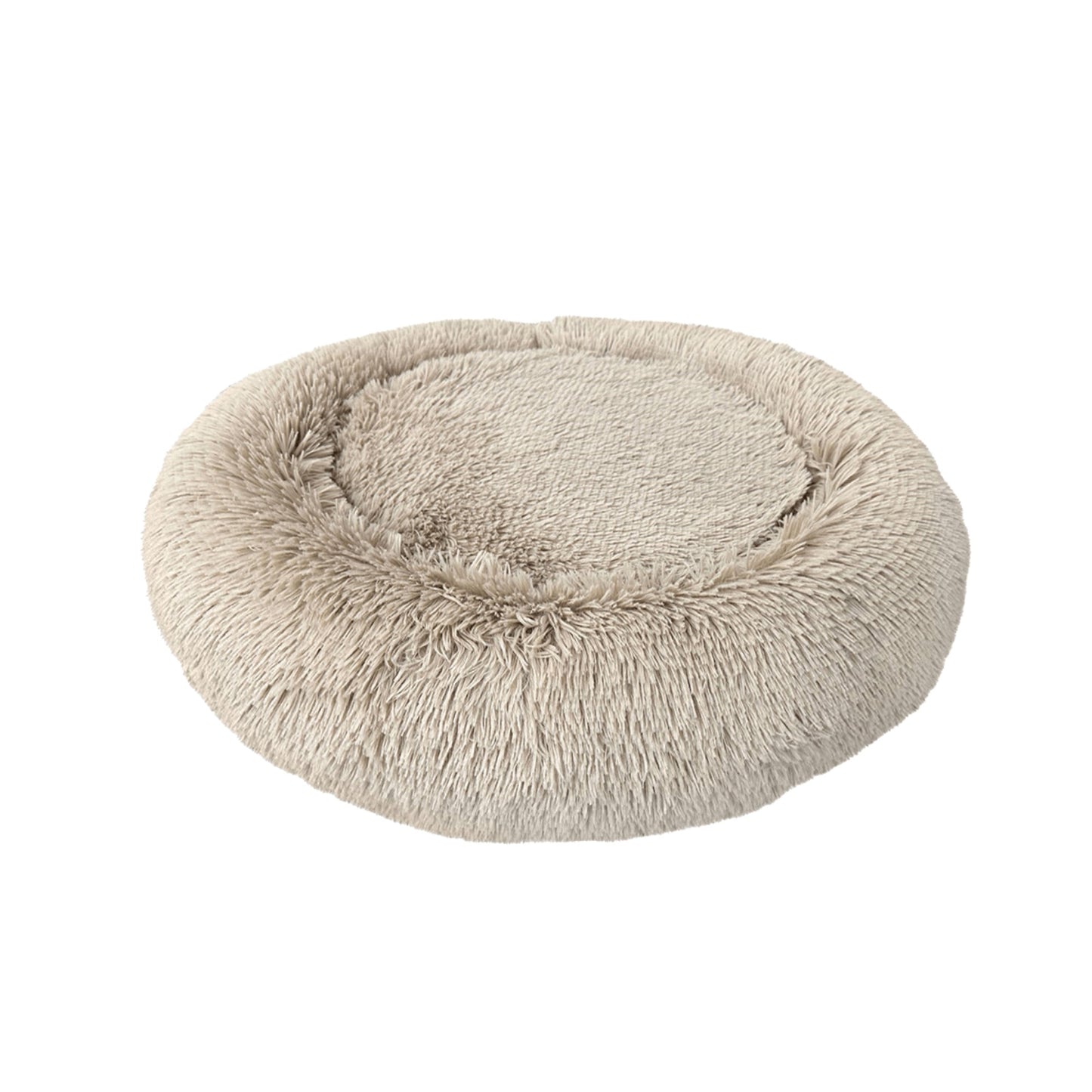 Ethical Pet Sleep Zone Luxe Round Faux Fur 27" Taupe