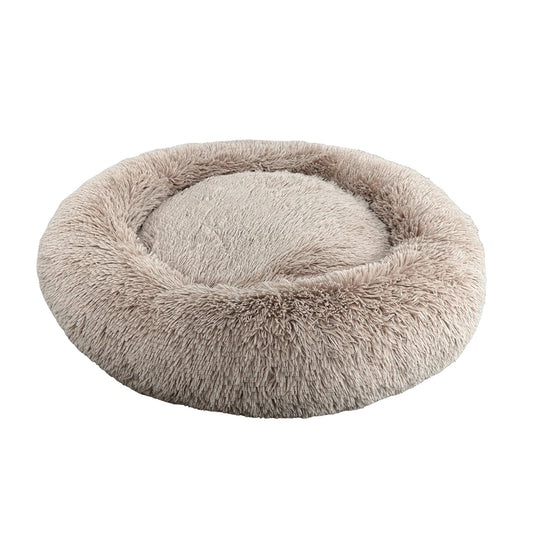 Ethical Pet Sleep Zone Luxe Round Faux Fur 39" Taupe
