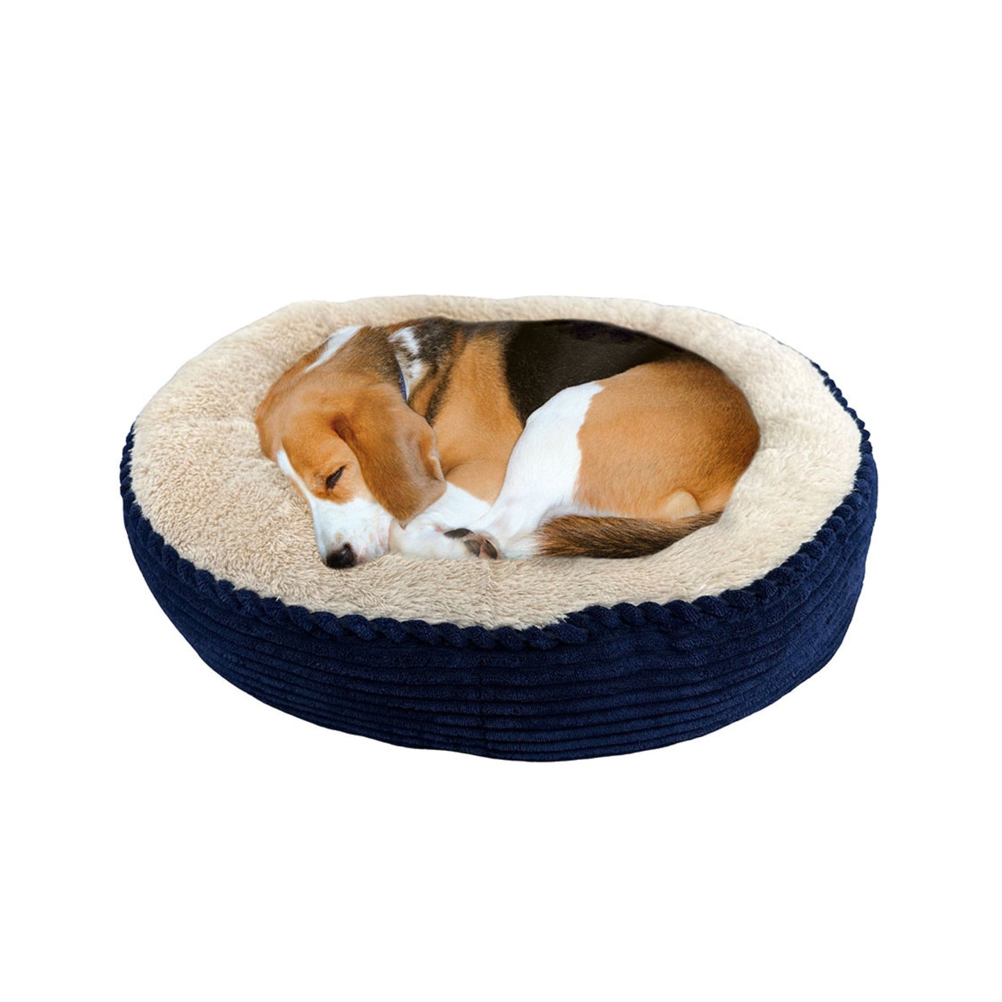 Ethical Pet Sleep Zone Luxe Round Rib Corduroy 31" Navy