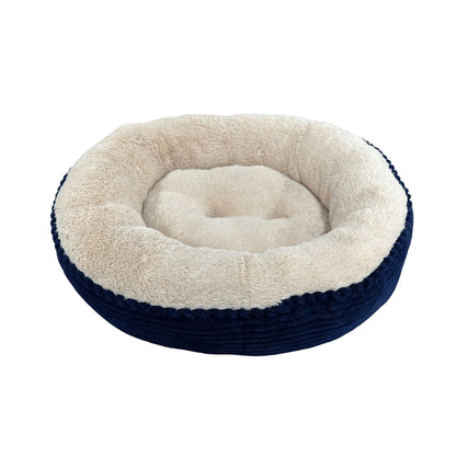Ethical Pet Sleep Zone Luxe Round Rib Corduroy 31" Navy