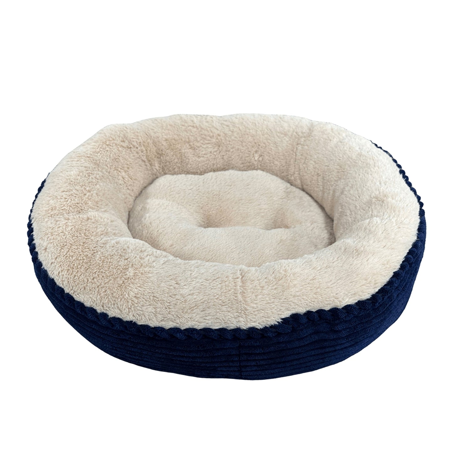 Ethical Pet Sleep Zone Luxe Round Rib Corduroy 36" Navy