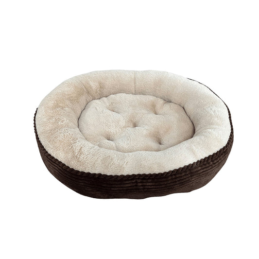 Ethical Pet Sleep Zone Luxe Round Rib Corduroy 31" Chocolate