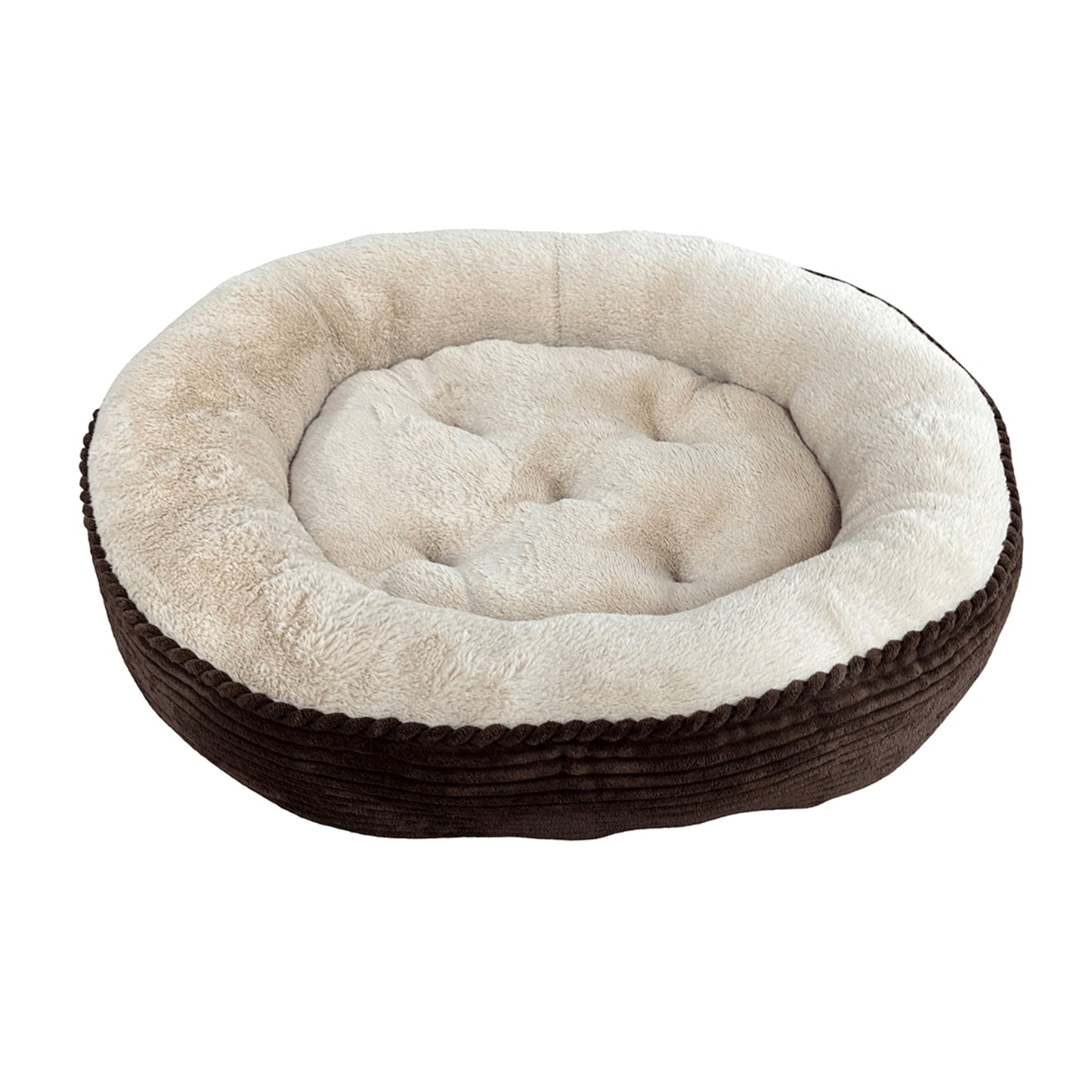 Ethical Pet Sleep Zone Luxe Round Rib Corduroy 36" Chocolate
