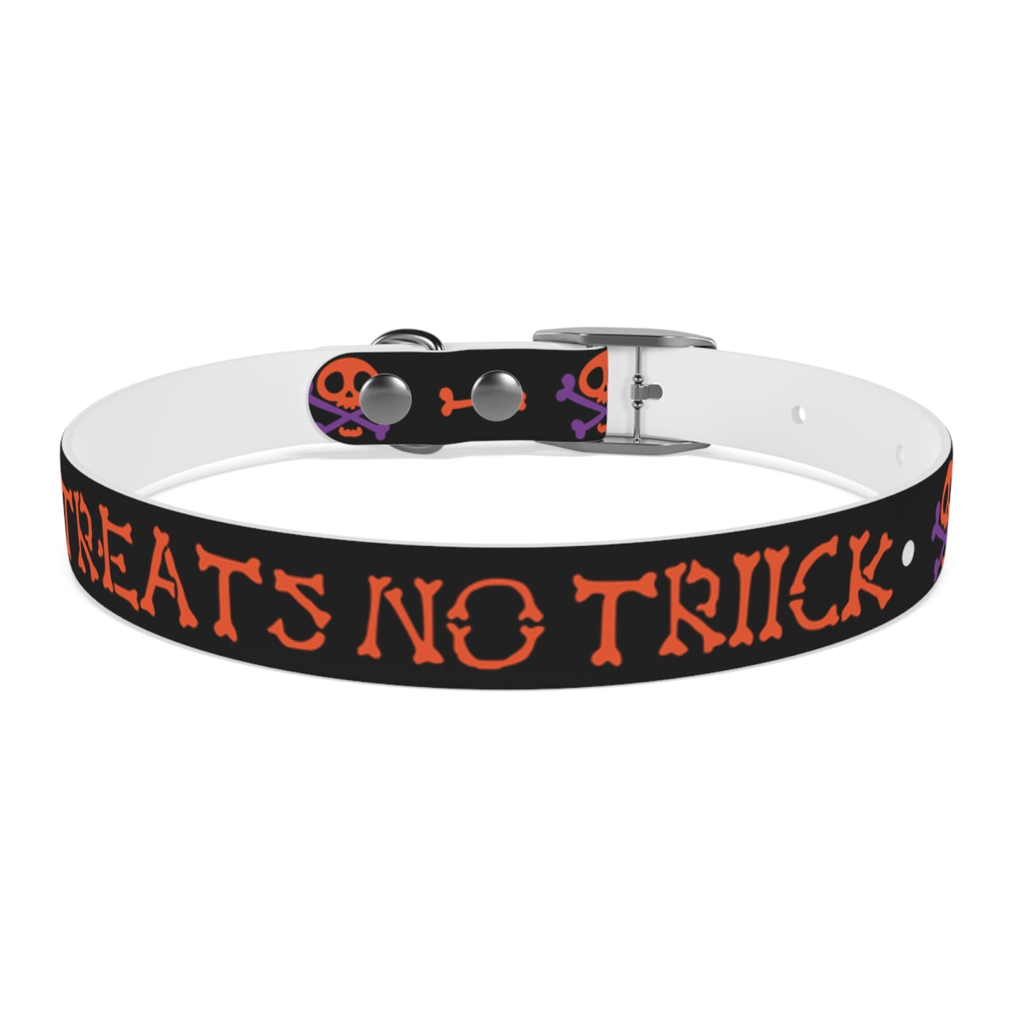 No Treats No Trick Halloween Dog Collar