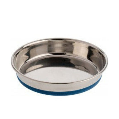 OurPets Premium Rubber Bonded Stainless Steel Cat Bowl 16 oz