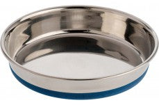 OurPets Premium Rubber Bonded Stainless Steel Cat Bowl 16 oz