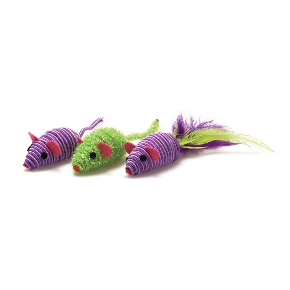 OurPets Three Twined Mice Catnip Toy 3 pk